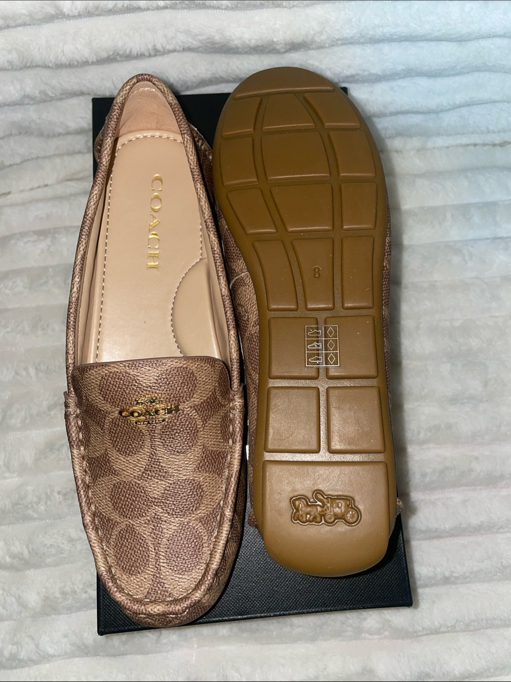 NIB Coach Marley Coates Canvas Loafers - Picture 3 of 7